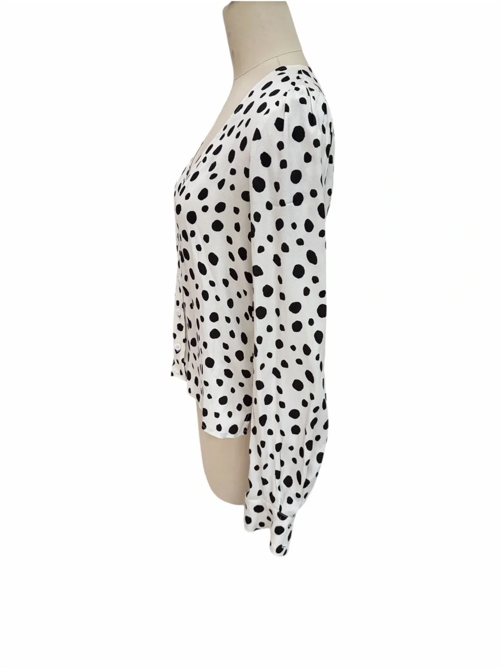 Reformation Annalise Polka dot close size small